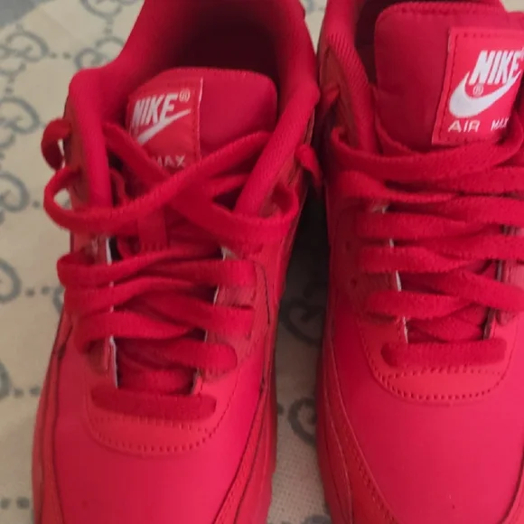 Nike Kids Air Max Bright Red Sneakers - Picture 7 of 8